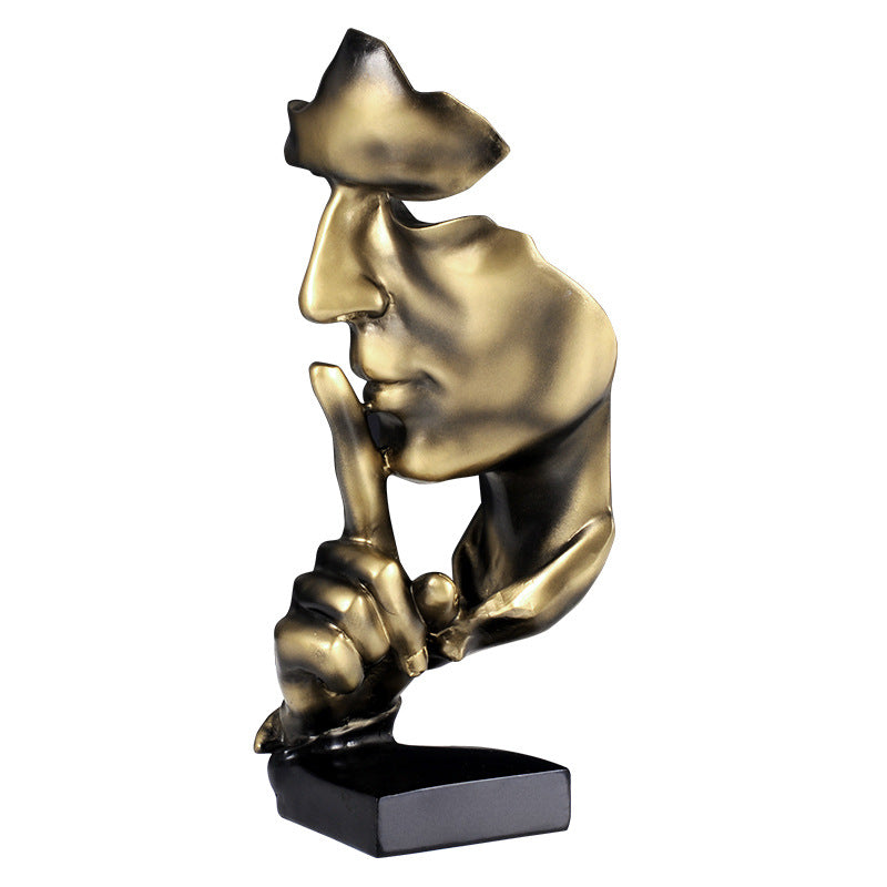 Modern Minimalist Silent Gold Ornament for Home Decor