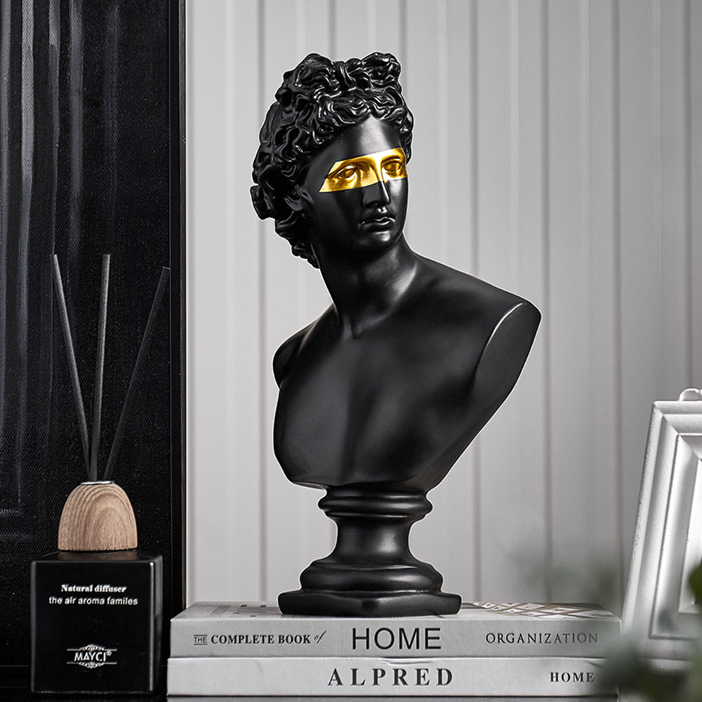 Nordic Luxury Apollo Gold Eye Resin Home Decor Piece