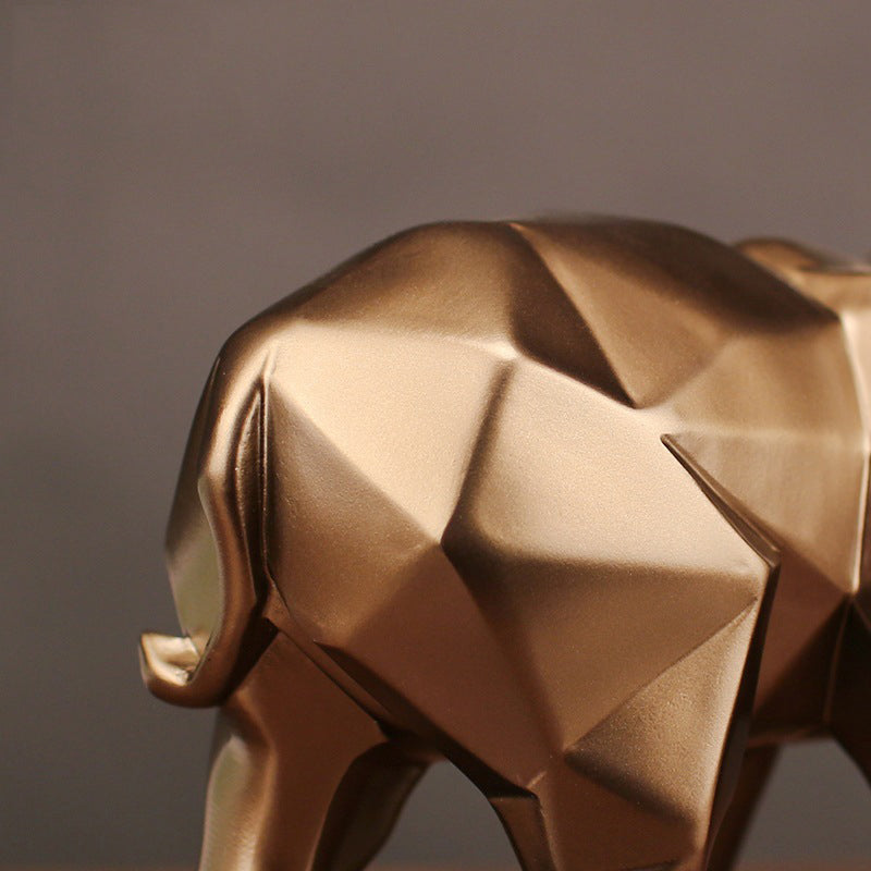 Nordic Style Abstract Resin Elephant Decor for Home