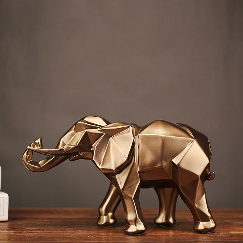 Nordic Style Abstract Resin Elephant Decor for Home