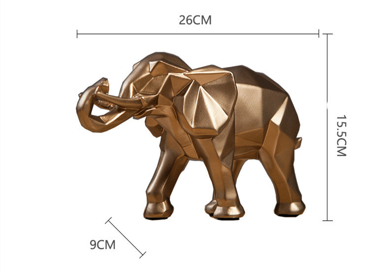 Nordic Style Abstract Resin Elephant Decor for Home