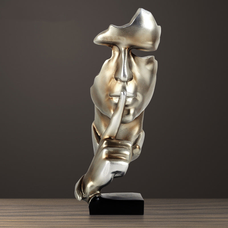 Modern Minimalist Silent Gold Ornament for Home Decor